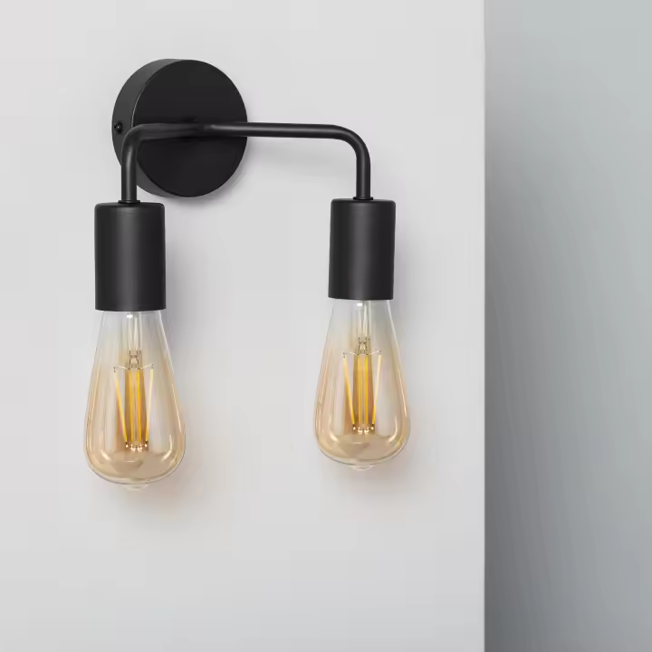 Ledkia Lámpara de Pared de Metal 2 Focos Jayso - 1