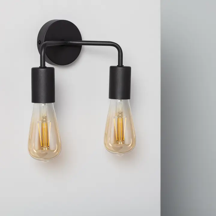 Ledkia Lámpara de Pared de Metal 2 Focos Jayso - 1