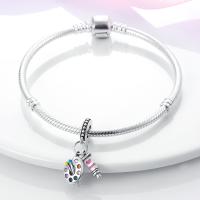 Colgante De Serie Trabajo Y Carrera En Color Plata Para Pulsera Pandora DIY Joyería Para Mujer Zirconia Metálica De Plata - details 4