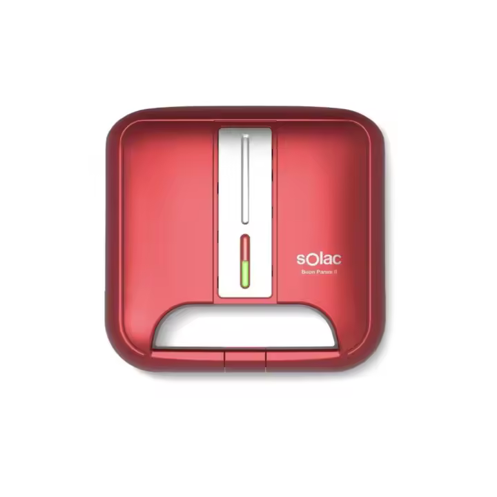 SANDWICHERA ELÉCTRICA SOLAC SD5058 PANINI ROJA - 1
