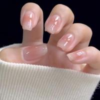 24PCS Uñas Postizas Cortas En Estilo Francés Uñas De Artesanía Pequeñas Y Frescas Para Parejas Salidas Al Aire Libre Y Fiestas De Potluck - details 5