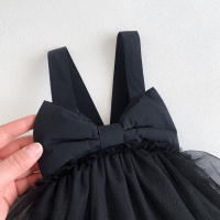 Bailarina Romper Para Bebés Niñas 0-2 Años Vestido De Malla Con Gran Lazo Traje De Baile Princesa Estilo Activo Ropa De Verano - details 1