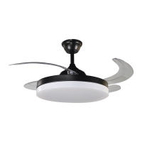 Ventilador de techo XTRELAMP ALARIK Motor Dc  6v NEGRO LED 36W con mando a distancia 3600 lm Diámetro 106cm - details 0
