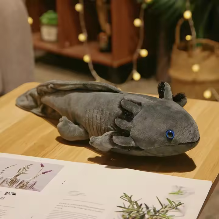 Muñeco De Peluche De Salamandra De 45cm Simulación De Dinosaurio Ambystoma Muñeco De Peluche Kawaii Axolotl Regalo Para Niños - 1