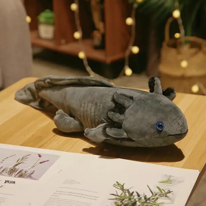 Muñeco De Peluche De Salamandra De 45cm Simulación De Dinosaurio Ambystoma Muñeco De Peluche Kawaii Axolotl Regalo Para Niños - 1