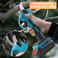 30MM Tijeras de podar eléctricas sin escobillas para jardín, herramienta inalámbrica para árboles frutales, bonsái, batería Makita de 18V,Batería de litio recargable de gran capacidad,Con caja de herramientas de plástico - details 2