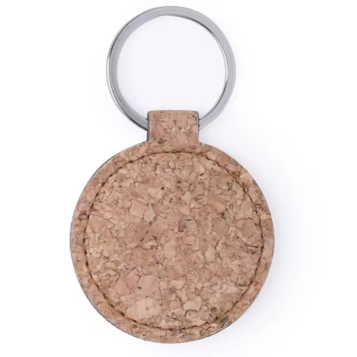 Disok Lote de 20 Llaveros Corcho Natural Redondo - Regalos para Fiestas y Celebraciones - 1
