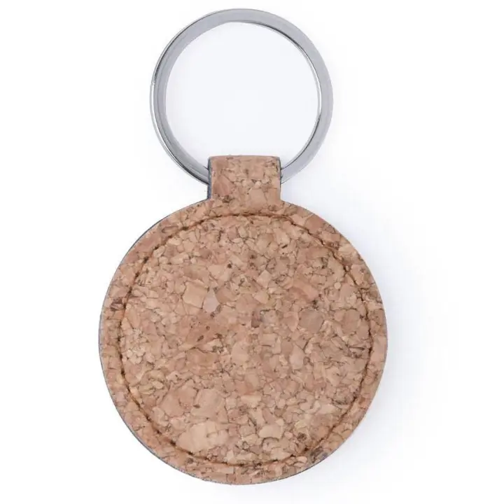 Disok Lote de 20 Llaveros Corcho Natural Redondo - Regalos para Fiestas y Celebraciones - 1