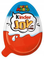 Kinder Joy Mario Bros - Caja con 72 huevos con crema de leche y cacao y 2 bolitas de chocolate - Contiene un juguete en el interior - details 1