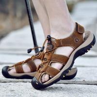 Sandalias De Verano Para Hombre En Cuero Genuino Zapatos Casuales Para Exterior Sandalias De Cuero Para Playa Zapatos Romanos Talla Grande 38-48 - details 14
