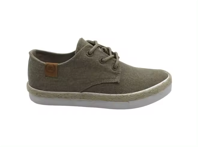Zapato Loneta Niño Xti Kids 150298 Taupe - Cordones - Acabado Textil - Suela de Yute y Goma - 1