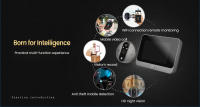 Timbre inalámbrico con video WiFi, Tuya 1080P, timbre electrónico inteligente inalámbrico con video WiFi, monitoreo HD, intercomunicador bidireccional para teléfono móvil - details 2