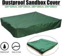 Cubierta de caja de arena, tela Oxford, toldo de refugio de granja, accesorios de protección multiusos, cuadrado, a prueba de polvo, impermeable, con cordón de jardín (120*120*20cm) - details 2