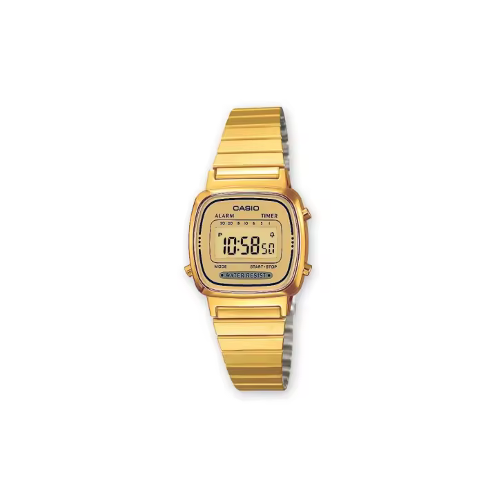 Reloj Casio LA670WEGA-9EF Resistente Al Agua con Cronómetro - 1