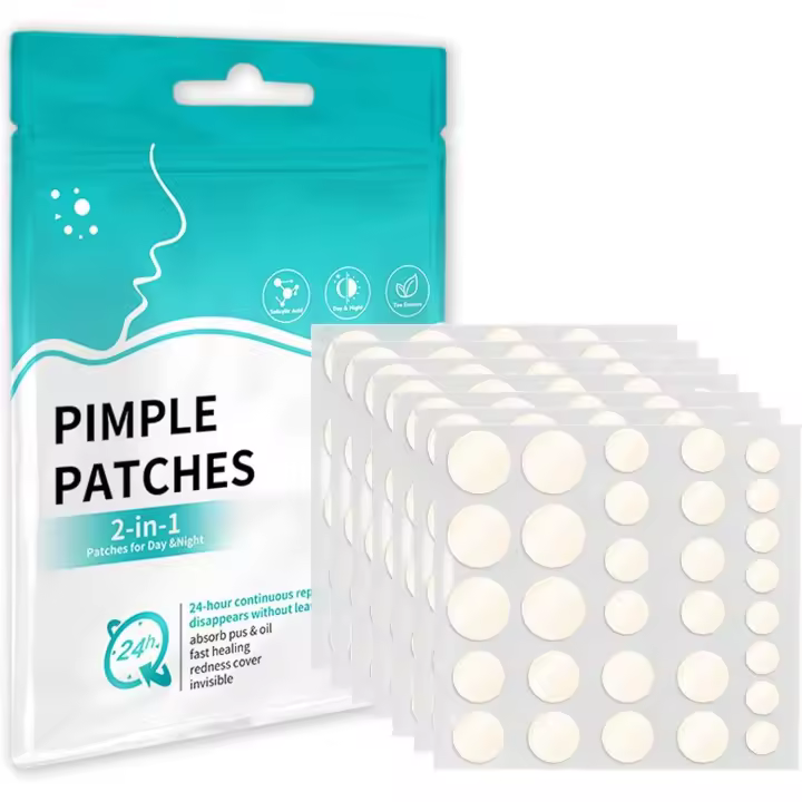 ZC Parches Granos Pimple Patches Parches Acne Aceite De Árbol De Té Y Ácido Salicílico Acne Patch Invisibles Y De Absorción Impermeable Pueden Deshacerse Acné Rápidamente (80 piezas) - 1