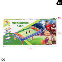 Mesa multijuegos 6 juegos de mesa en 1 43x25x12 cm - details 7
