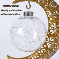 Lámpara lunar Encantada, lámpara de Luna LED Colgrando Estrella lámpara de mesa con Pilas Luz de noche de Luna Mágica para dormitorio Fiesta Romántica Vacaciones frío Wh - details 1