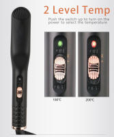 Cepillo Calentado Eléctrico Para Barba Kit De Peinado Rápido Para Hombres Control Digital Temperatura Máxima 200 °C Uso Seco Y Húmedo Conductor Térmico Diámetro 21-30 Mm Vida Útil Más De 50,000 Vezes - details 1