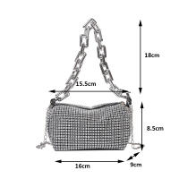 Bolso De Hombro Para Mujer 2024 Nueva Con Diamantes Y Rhinestones Bolso De Mano Brillante Bolso Cruzado De Moda Con Cierre De Cremallera - details 17