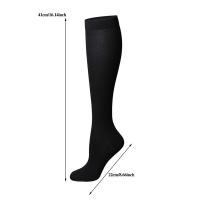 Calcetines Deportivos Para Hombres Color Sólido Algodón Ciclismo Fútbol Senderismo Running Altura Rodilla Secado Rápido Comodidad - details 2