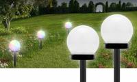 8pcs Luz Solar LED Para Jardín Lámpara De Suelo Redonda Impermeable Instalación En Suelo Iluminación Nocturna Para Paisaje Exterior - details 0