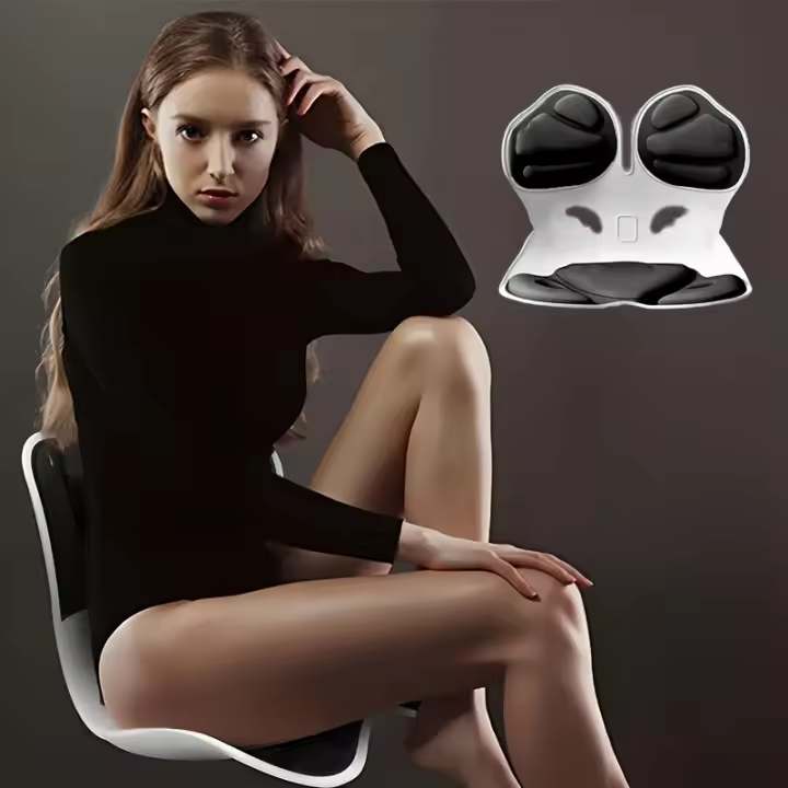 Cojín De Silla Ergonómico Para Corrección De Postura Con Soporte Lumbar Ajustable Y Almohadilla Lumbar Mejora El Comfort Del Asiento - 1