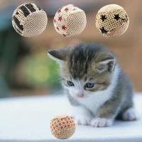 Juguete Interactivo Para Gatos 1 Pieza Bola De Juguete Para Masticar Y Atrapar Rattle Scratch Para Ejercicio De Gatitos Material Sisal Estilo Aleatorio - details 3