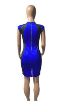 Vestido Bodycon Colorblock Elegante Para Mujer Verano Moda Sin Mangas Cuello Redondo Mini Vestido Negro Casual Para Fiesta Club - details 13