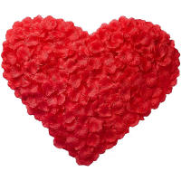 3000/100Pcs 4.5cm Pétalos De Rosa Artificiales Rojos Simulación De Seda Para Decoración Romántica De Fiesta De Boda Valentines Day - details 0