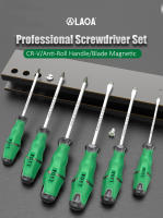 Kit De Destornilladores LAOA 6/9 Piezas Con Bolsa De Lona Magnética Y Magnetizador De Acero Cr-V Para Herramientas Manuales Incluye Destornilladores Phillips Y Clavos - details 0