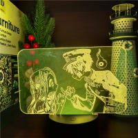 Lámpara De Noche Anime Toilet-Bound Hanako Kun Yahiro Nene Pinky Promise 3D LED Cambio De Color Para Decoración De Habitación Regalo Para Niños - details 3