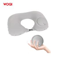 Almohada De Cuello Para Viajar Inflable Super Ligera Portátil U-Shape Automática Almohada Cervical Para Vertebras Microfibra 100% Poliéster - details 1