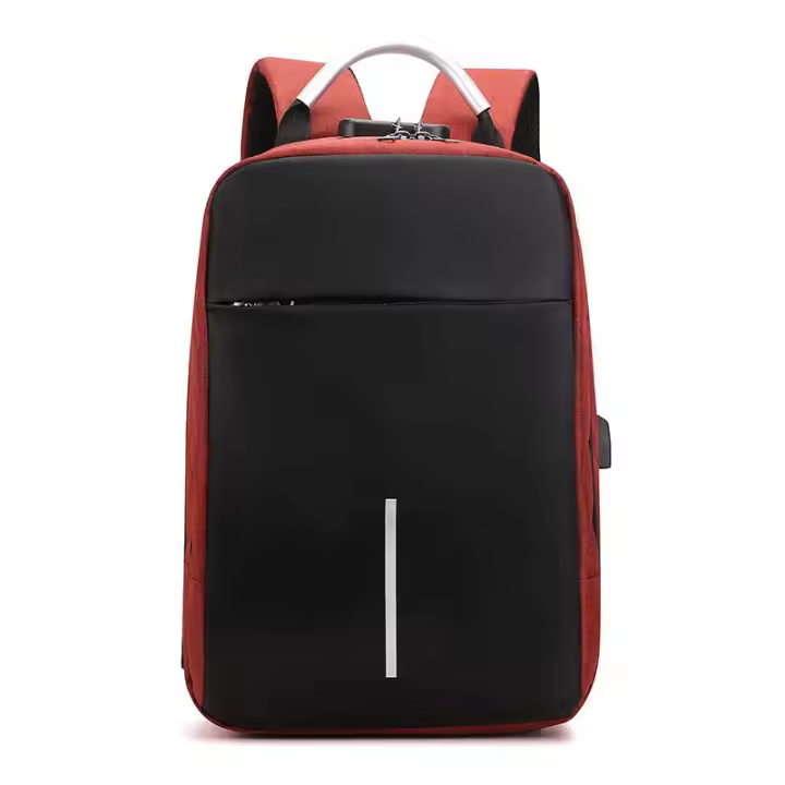 Mochila antirrobo con bloqueo de contraseña para hombre, bolsa de ordenador con carga USB, mochila de negocios y ocio - 1