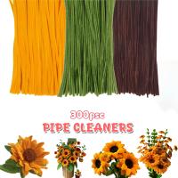 150/300 Piezas De Linterna De Tubo Chenille Set De 3 Colores Para Artesanía Y Decoración DIY Suministros De Flores - details 0