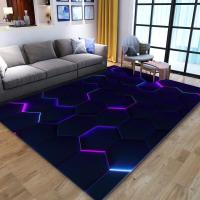 Carpetas De Piso Antideslizantes De 3D Ilusión Optica Para Sala De Estar Dormitorio Cocina Moderno Estilo Decorativo Poliéster 100% - details 5