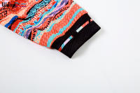 Vestido Colorido Y Vintage Para Mujer Con Estampado De Gato Extraño Manga Larga Cuello Redondo Elástico Ajustado De Tendencia 2023 Para Otoño Streetwear Festival - details 6