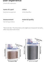 Contenedor De Alimentos Para Mascotas De Gran Capacidad Con Sellado Airtight Durable Fácil De Limpieza Y Diseño Estilizado Para Perros Y Gatos - details 2