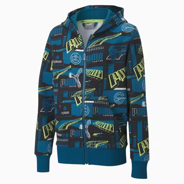 Sudadera PUMA ALPHA AOP FULL-ZIP 583197 36 Azul - 1