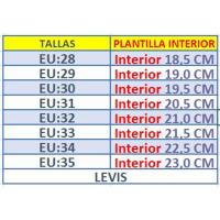 Levi's Levis Zapatilla Sneakers Niño AVENUE VAVE0082S NEGRO Zapatillas calzado niños Levis Winter ROYALE CORDONETS - details 0