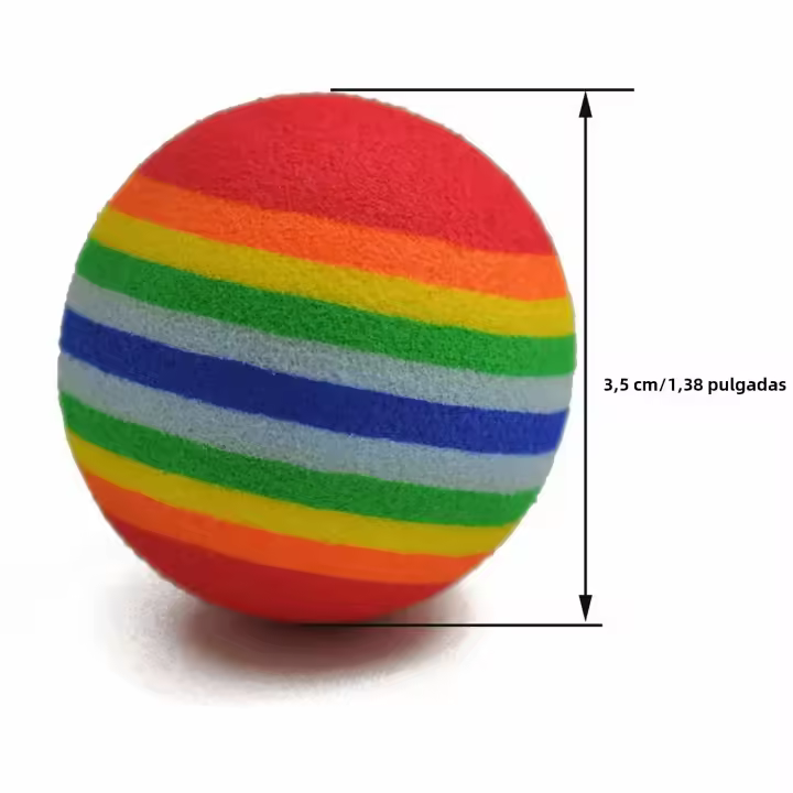 Juguete Para Gatos Interactivo Bola De Esponja Suave Para Mascotas Interior Ideal Para Gatos Jóvenes Y Adultos Juguete Favorito Para Gatos - 1