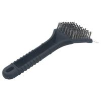 vidaXL Cepillo para barbacoas acero inoxidable e hilo de cobre - details 1