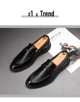 Zapatos De Cuero Para Hombre Mullidos Transpirables Zapatos De Business Casual Con Cubierta De Cuero Suave Suela Suave Para Otoño - details 1