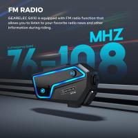GEARELEC GX10 Intercomunicador Bluetooth Para Motocicleta Casco Headset 10 Conductores Sin Cable BT Interfono De Motocicleta Compartir Música - details 8
