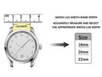 watch band strap width size
