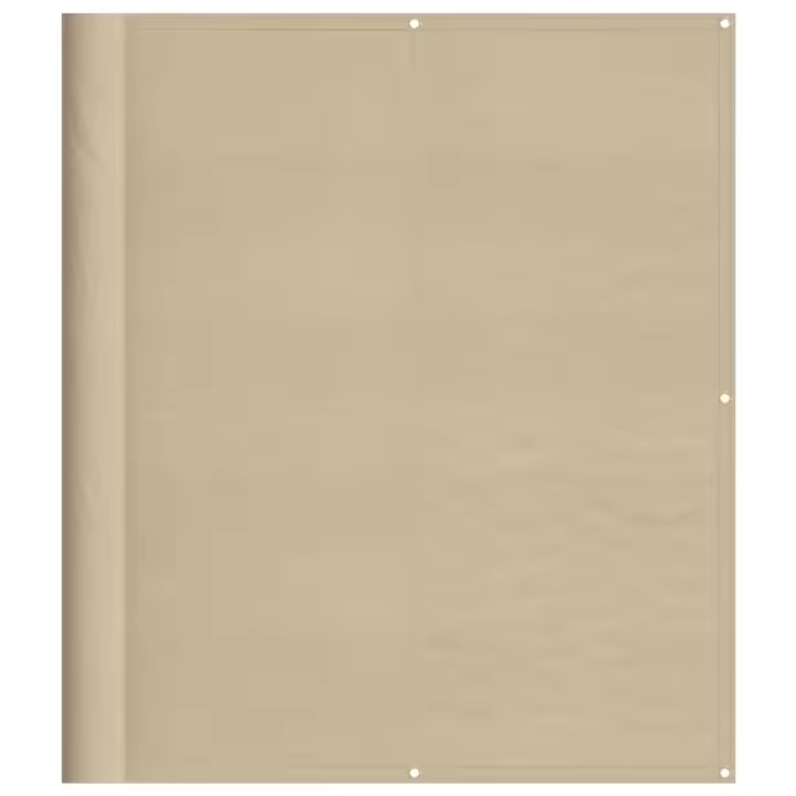 Pantalla de Balcón 100% poliéster Oxford beige 120x800 cm - 1