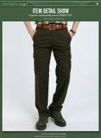 Pantalones De Cargo Para Hombre Pantalones Casuales De Algodón Para Exterior Senderismo Táctico Ropa De Trabajo Entrenamiento Y Ejercicio - details 6