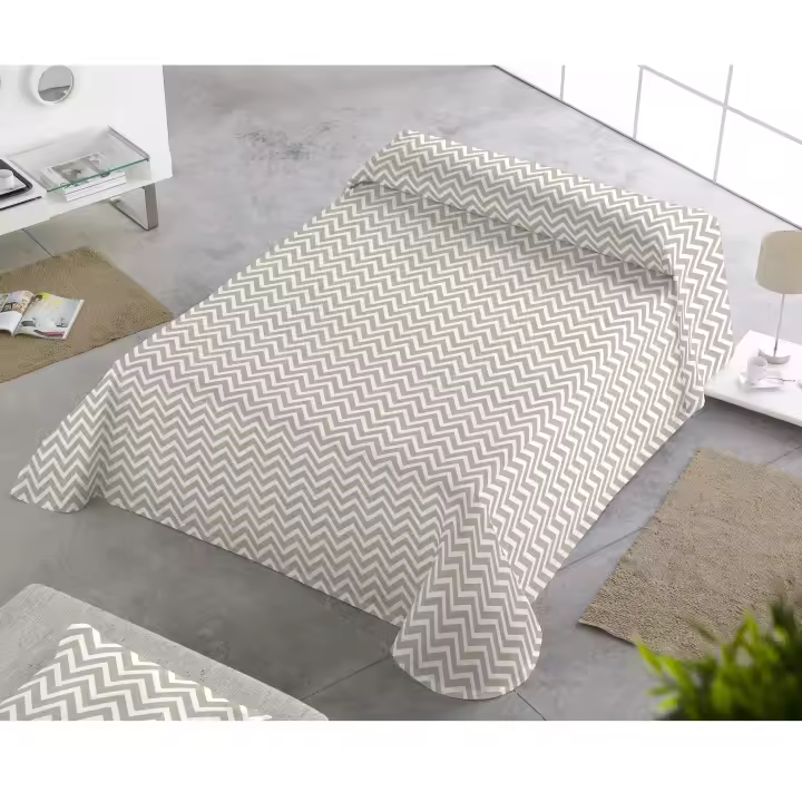 SABANALIA - Colcha estampada Cairo (Disponible en varios tamaños) | Colcha ideal para primavera y verano | Producto ligero y decorativo - 1