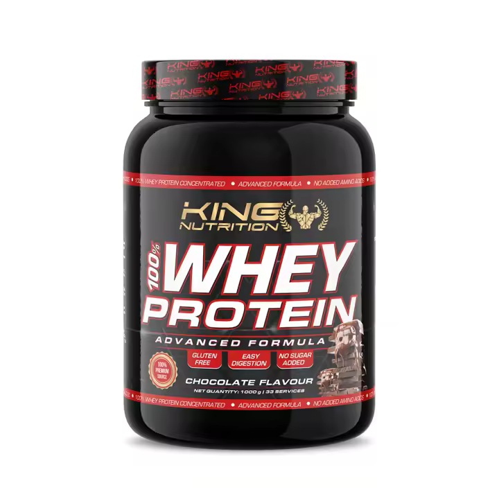 100% Whey Protein 1Kg King Nutrition Proteina Concentrada - 1