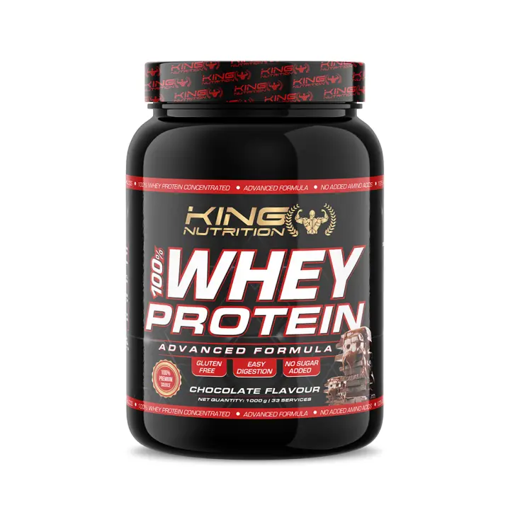 100% Whey Protein 1Kg King Nutrition Proteina Concentrada - 1