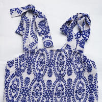 Vestido Sin Mangas De Cuello Cuadrado Con Laciado Elegante Para Mujer Estilo Francés De Verano Vestido De Fiesta De Vacaciones - details 6